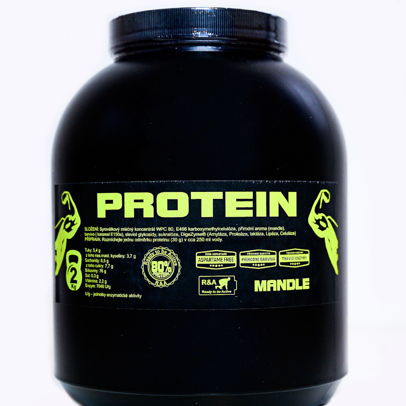 R&A Protein 80 CFM 2 kg, 3 příchutě