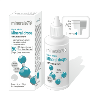 minerals70 Mineral Drops 100% přírodní koncentrát 100 ml