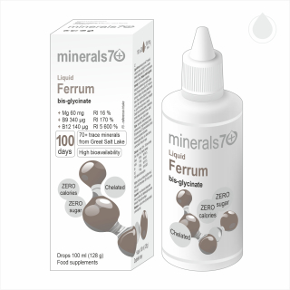 minerals70 Liquid Ferrum koncentrát 100 ml