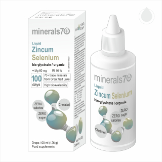 minerals70 Liquid Zincum Selenium koncentrát 100 ml