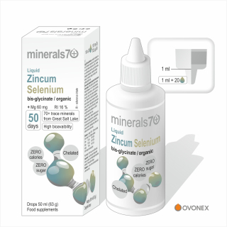 minerals70 Liquid Zincum Selenium koncentrát 50 ml